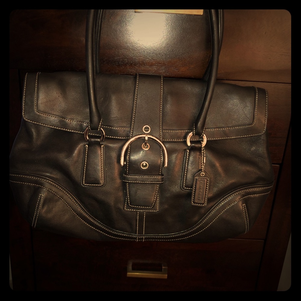 Coach leather bag